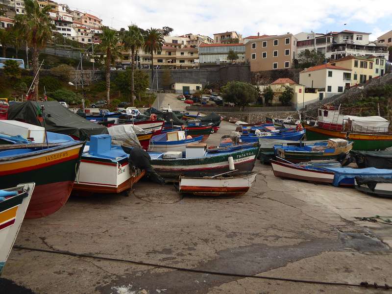 Madeira   camara de lobos Bucht der Seelöwen Churchillbucht der madeirensische Fischerort Lieblingsort von Winston Churchill