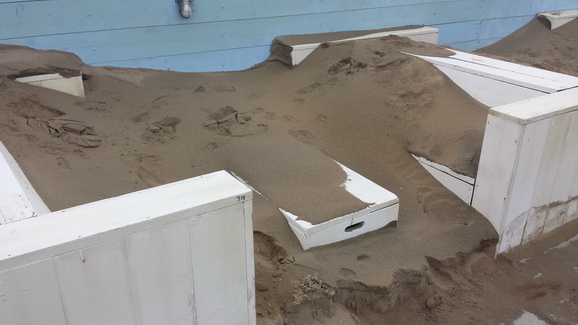 Scheveningen gefunden die Original Sandbank hier ruht der Sand aus .............