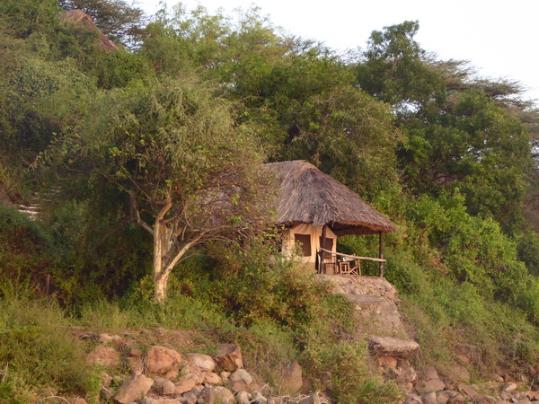  Kenia  Lake Baringo Island Camp Boatsafari