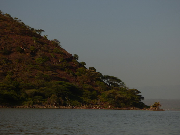  Kenia  Lake Baringo lokal Fishermen on a mokoro