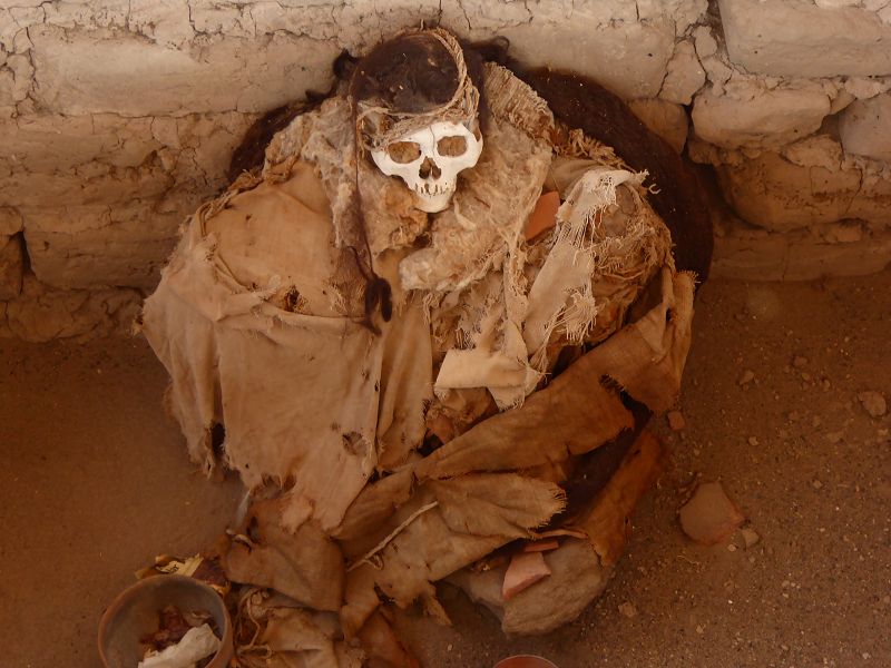 Peru Nasca Gräber von Chauchilla Mumien