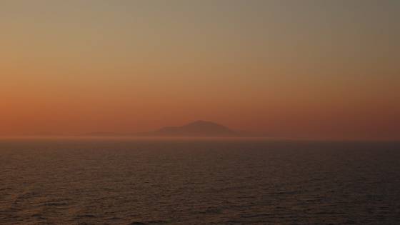 Santorin Sonne Sonnenuntergang 