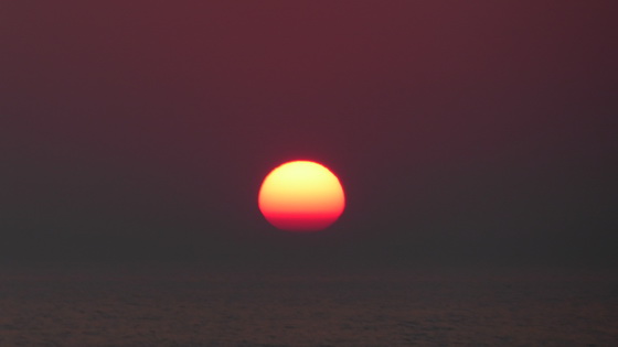 Santorin Sonne Sonnenuntergang 