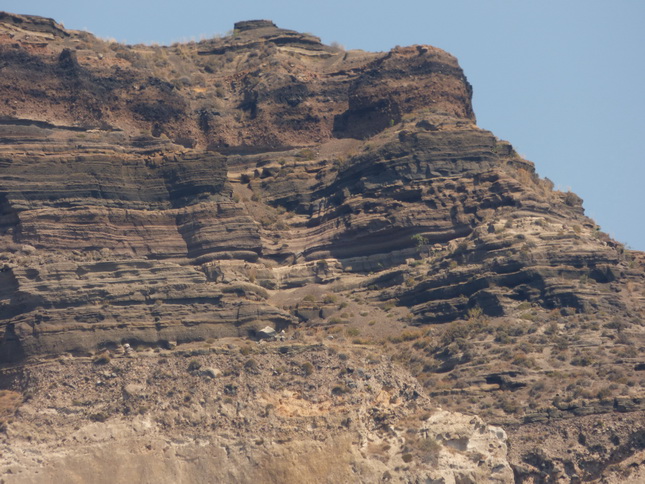 Santorini Santorin VulkanFelsen Vulkanasche Vulkangestein 
