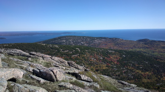   Wanderung im Acadia-Nationalpark  Cadillac Mountain NP  Hiking Trail from Otter Cove to TopWanderung im Acadia-Nationalpark  Cadillac Mountain NP  Hiking Trail from Otter Cove to Top