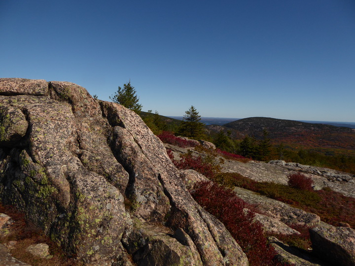 Wanderung im Acadia-Nationalpark  Cadillac Mountain NP  Hiking Trail from Otter Cove to Top