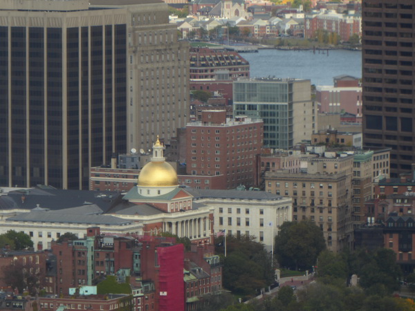 Boston Skywalk, Boylston Street, Boston, Massachusetts, USA Prudential Tower