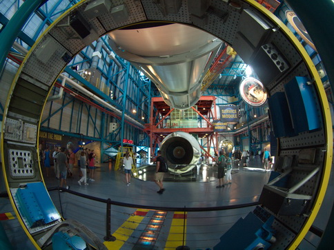 space Shuttle  port canaveral port canaverals , raketen , Rakete Fisheye Bilder