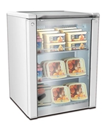 Underline, Framec, Refrigerator with glass door, white model