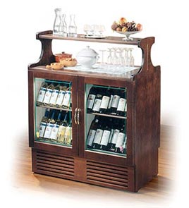 Beschreibung: REFRIGERATED DISPLAY UNIT FOR RED & WHITE WINE - Wine Display Line