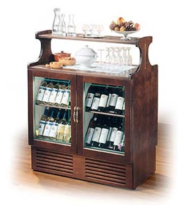 REFRIGERATED DISPLAY UNIT FOR RED & WHITE WINE - Wine Display Line