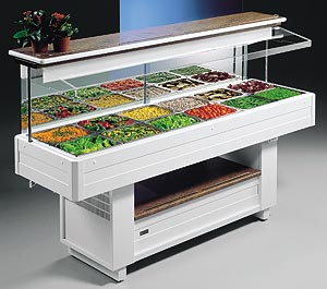 AUTOMATIC WALL REFRIGERATED SALAD BAR UNIT - Salad Bar Line