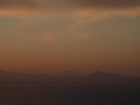 Sonnenuntergang Lanzarote La Graciosa 