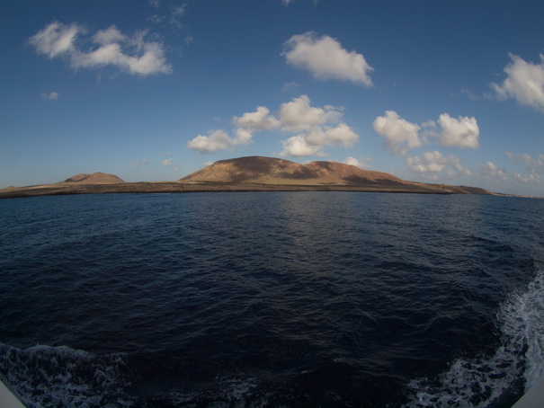 Fahrt nach Caleta de Sebo Lanzarote La Graciosa  Fahrt nach Caleta de Sebo