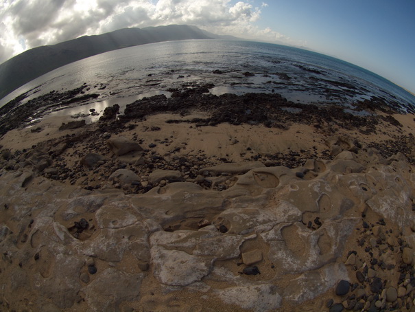 Lanzarote La Graciosa Caleta de Sebo Wanderng zur Bucht  Bahia del Salado