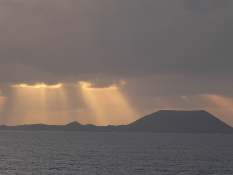   Regenbogen zwischen Fuerteventura und Lanzarote 