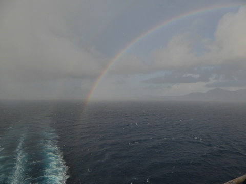   Regenbogen zwischen Fuerteventura und Lanzarote 