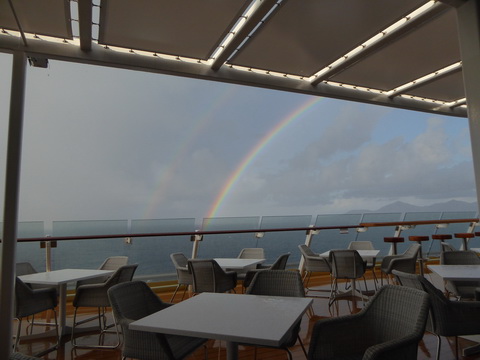   Regenbogen zwischen Fuerteventura und Lanzarote 