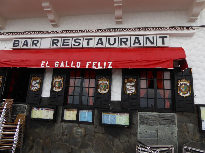 Las Palmas Gran Canaria der Glückliche Hahn el gallo feliz Restaurant