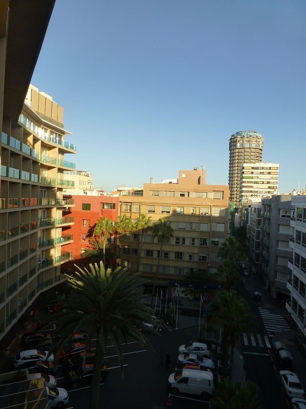 Las Palmas Gran Canaria christmas tree balkon reina isabel