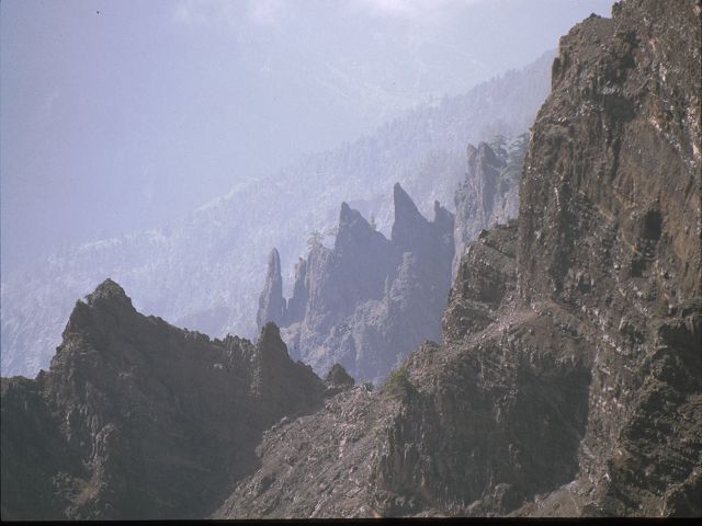 La Palma bizarre Vulkanlandschaften  Vulkanwandern  Caldera de Taburiente