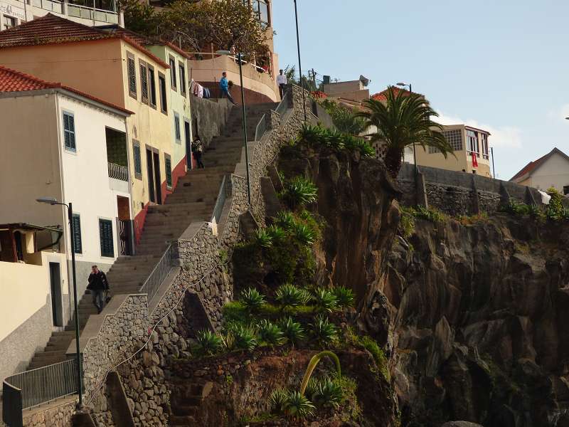 Madeira   camara de lobos Bucht der Seelöwen Churchillbucht der madeirensische Fischerort Lieblingsort von Winston Churchill