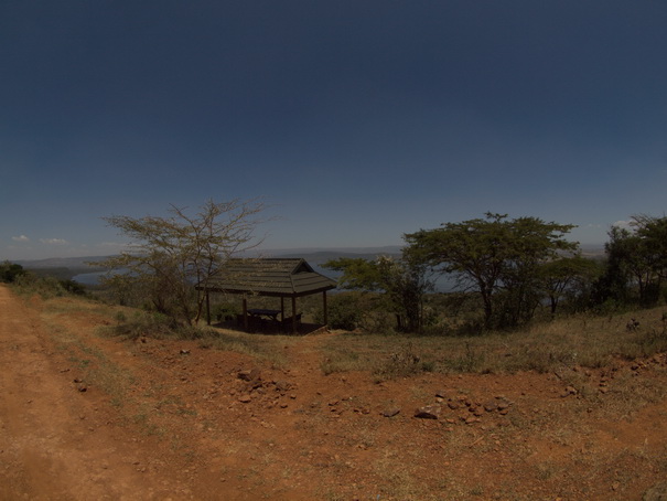 Lake Nakuru Baboon Lookout Fisheye 