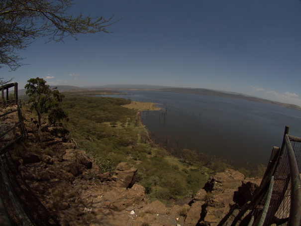 Lake Nakuru Baboon Lookout Fisheye 