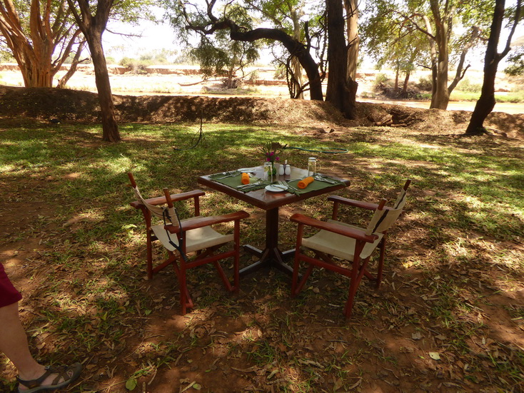 Samburu Nationalpark Lunch in the Treeshadow