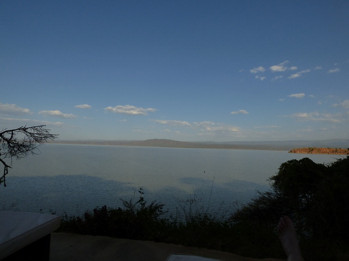  Kenia  Lake Baringo Island Camp Look Back