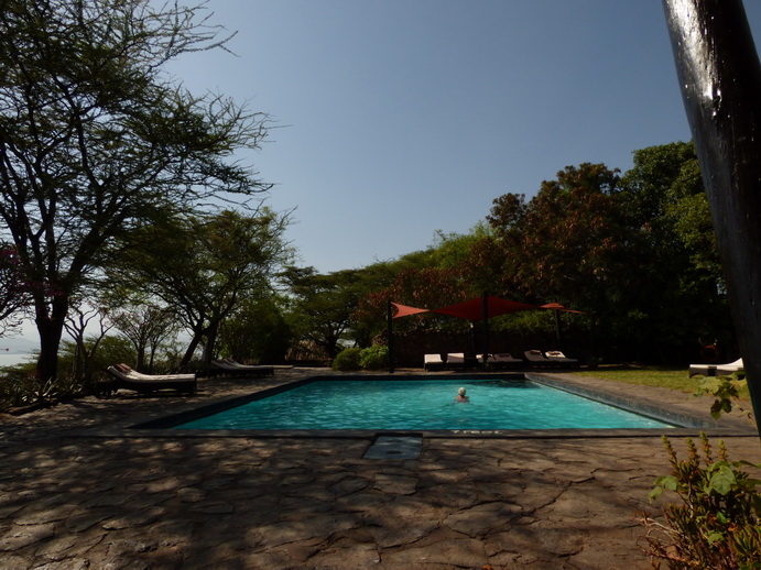  Kenia  Lake Baringo Island Camp Pool