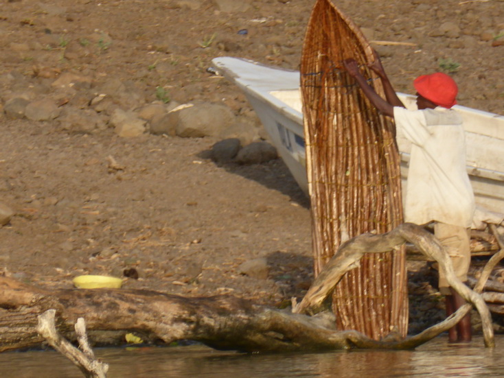  Kenia  Lake Baringo Island Camp boat mokoro