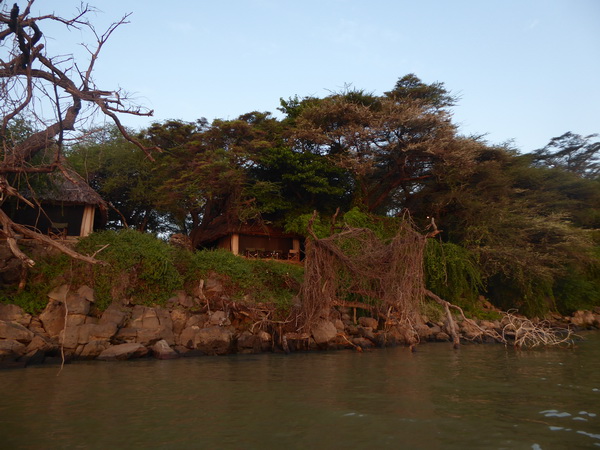  Kenia  Lake Baringo Island Camp Boatsafari