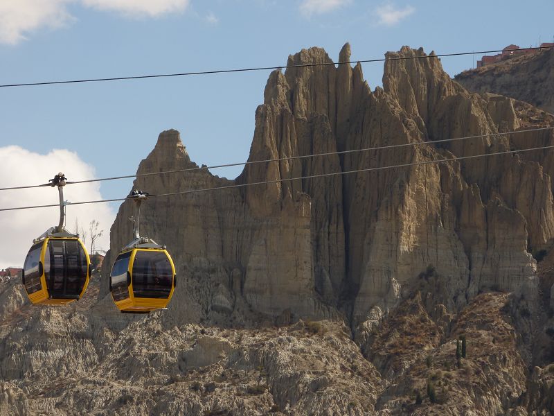 La Paz  4 Seilbahnen Teleferico