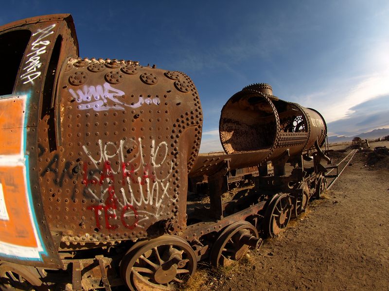 Uyuni Hotel Luna Salada Uyuni Luna Salada Eisenbahn Ferrocarril Train Cementary Oruro