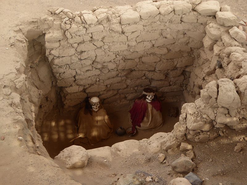 Peru Nasca Gräber von Chauchilla Mumien