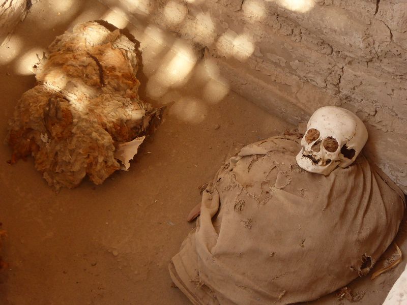 Peru Nasca Gräber von Chauchilla Mumien