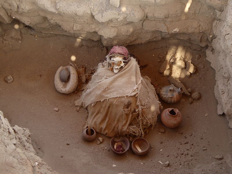 Peru Nasca Gräber von Chauchilla Mumien