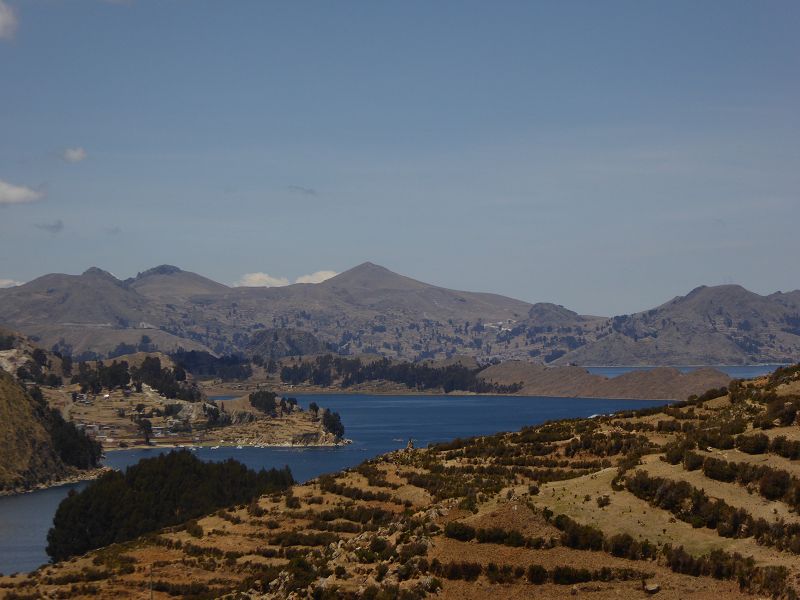 Bolivien  Copacabana  Lago Titicaca Titicacasee  Isla del Sol Isla de Luna Anden Königskordilliere