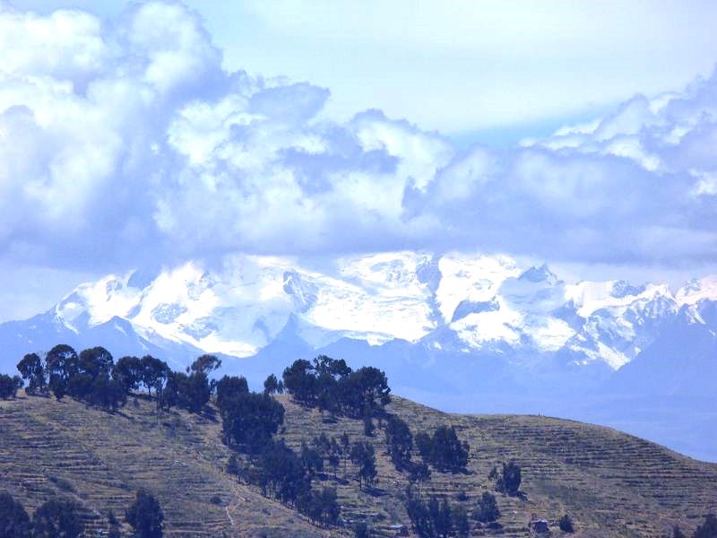 Bolivien  Copacabana  Lago Titicaca Titicacasee  Isla del Sol Isla de Luna Anden Königskordilliere