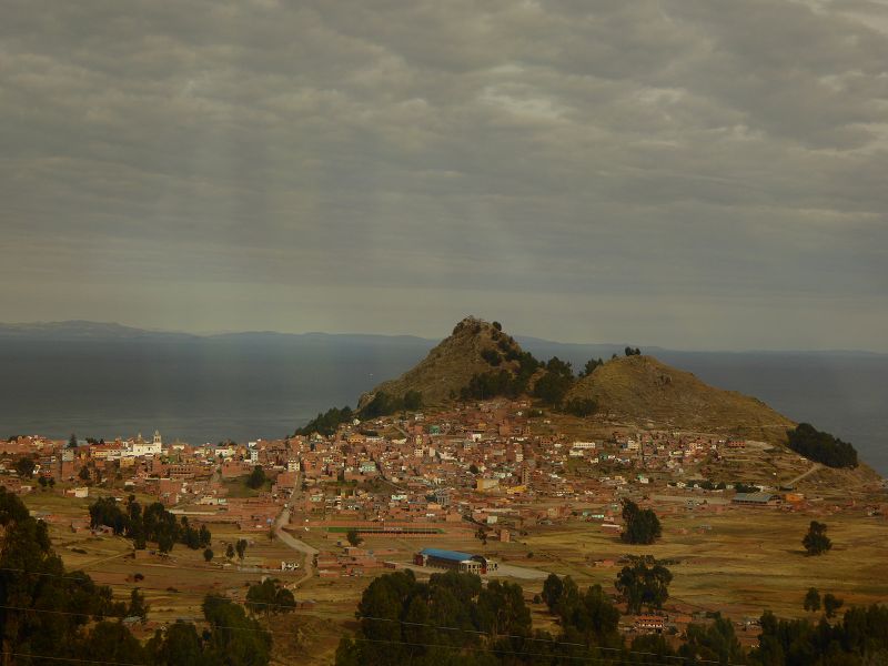 Bolivien  Copacabana  Lago Titicaca Titicacasee Porto Barcas 