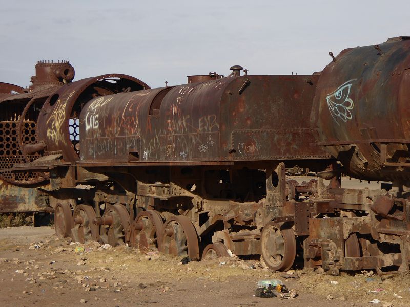 Uyuni Hotel Luna Salada Uyuni Luna Salada Eisenbahn Ferrocarril Train Cementary Oruro