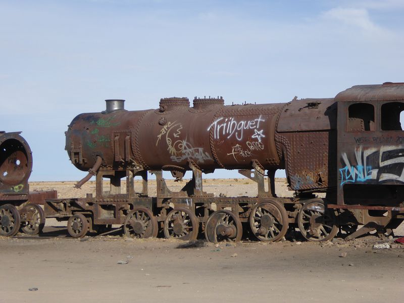 Uyuni Hotel Luna Salada Uyuni Luna Salada Eisenbahn Ferrocarril Train Cementary Oruro