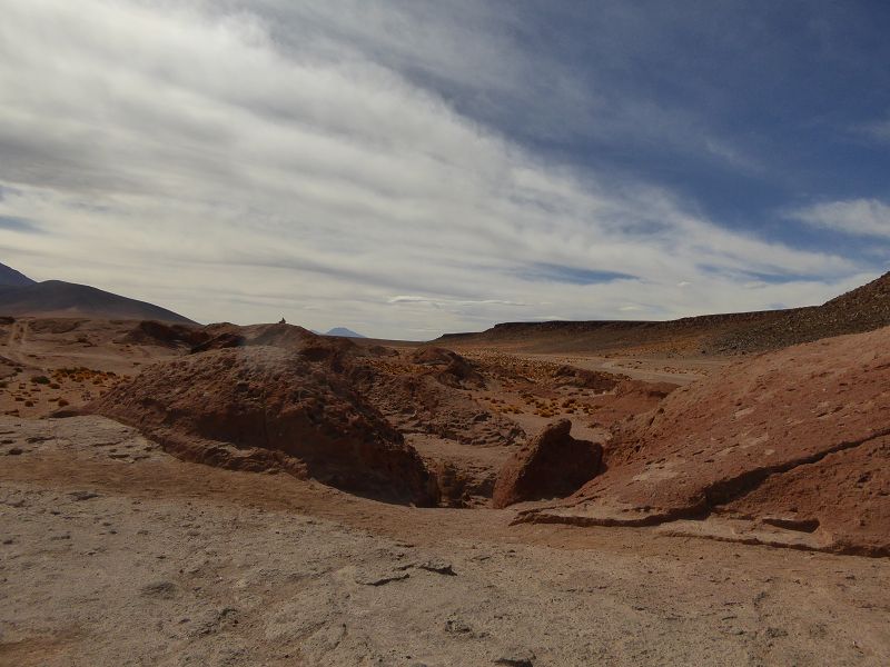 Laguna Colorada Bolivien Uyuni 4x4 Salzsee Saltlake  Laguna Pasto Grande Siloli Wüste 