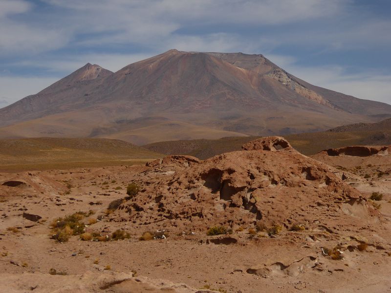 Laguna Colorada Bolivien Uyuni 4x4 Salzsee Saltlake  Laguna Pasto Grande Siloli Wüste 