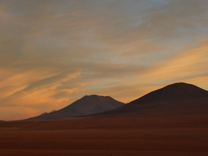 Bolivien Salar Anden Andes Salzsee Saltlake Hotel Tayka del Desierto auf 4600 m