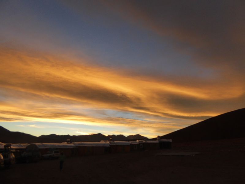 Bolivien Salar Anden Andes Salzsee Saltlake  Hotel Tayka del Desierto auf 4600 m 