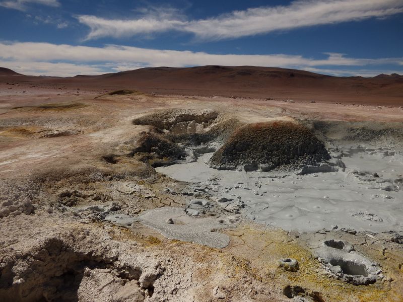 Uyuni  Bolivien Uyuni 4x4 Siloi desierto Vulcano Hot Springs  Siloi Desert