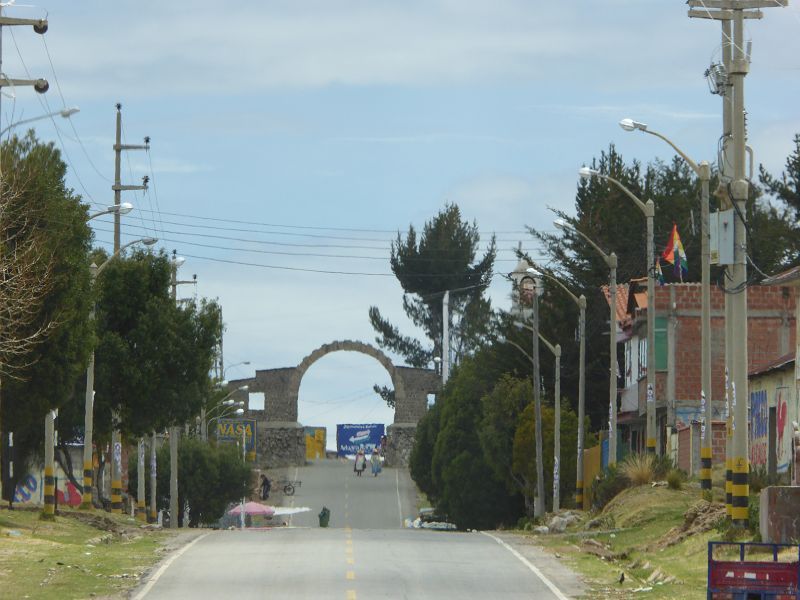 Peru grenze am titicacasee nach Bolivien