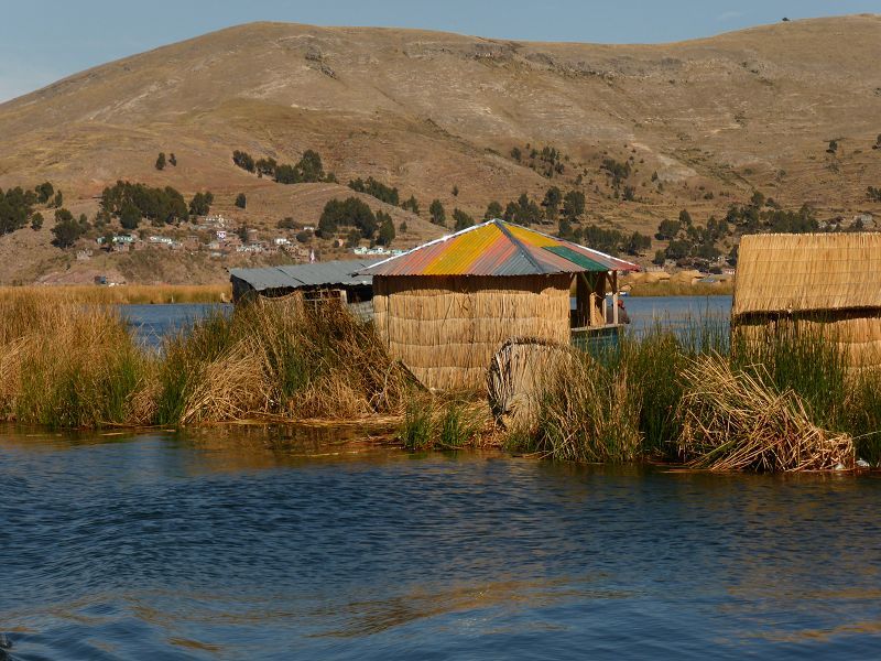 Schilfboot Uros Indianer